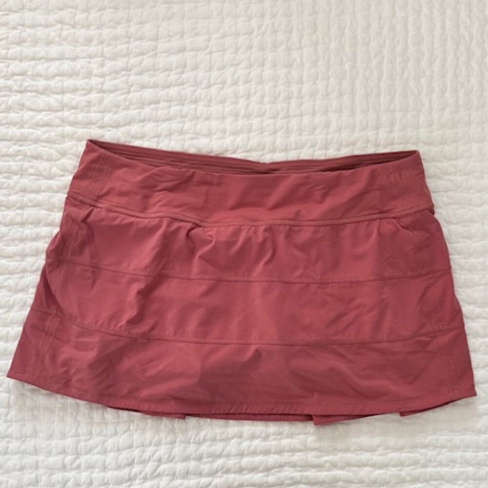 lululemon athletica dusty rose athletic skort